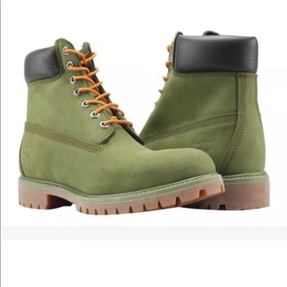 TIMBERLAND Men's Premium 6 inch BOOTS A1M72 Pesto - Picture 2 of 8